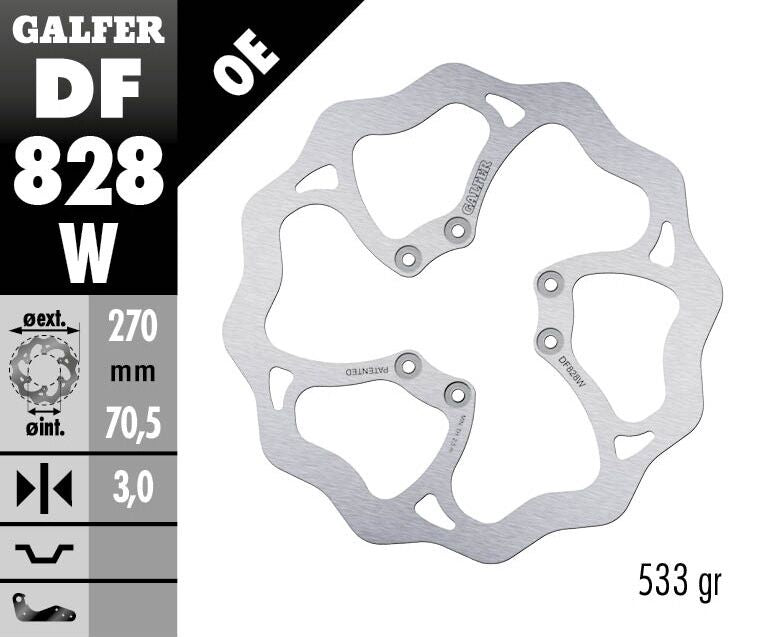 BRAKE DISC FIXED WAVE