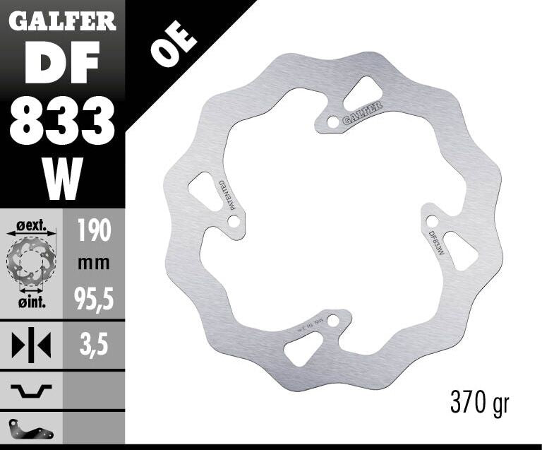 BRAKE DISC FIXED WAVE