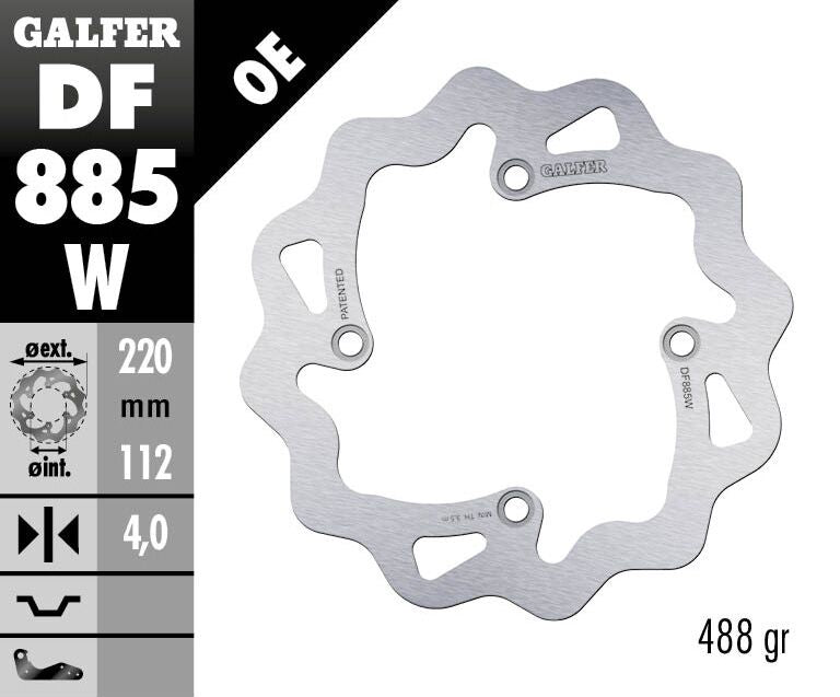 BRAKE DISC FIXED WAVE