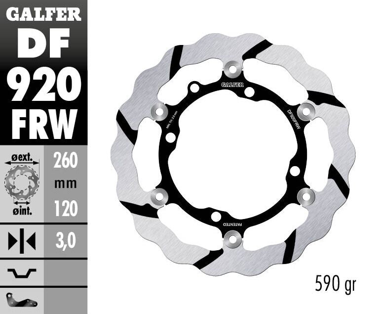 BRAKE DISC FLOAT WAVE GROOVED
