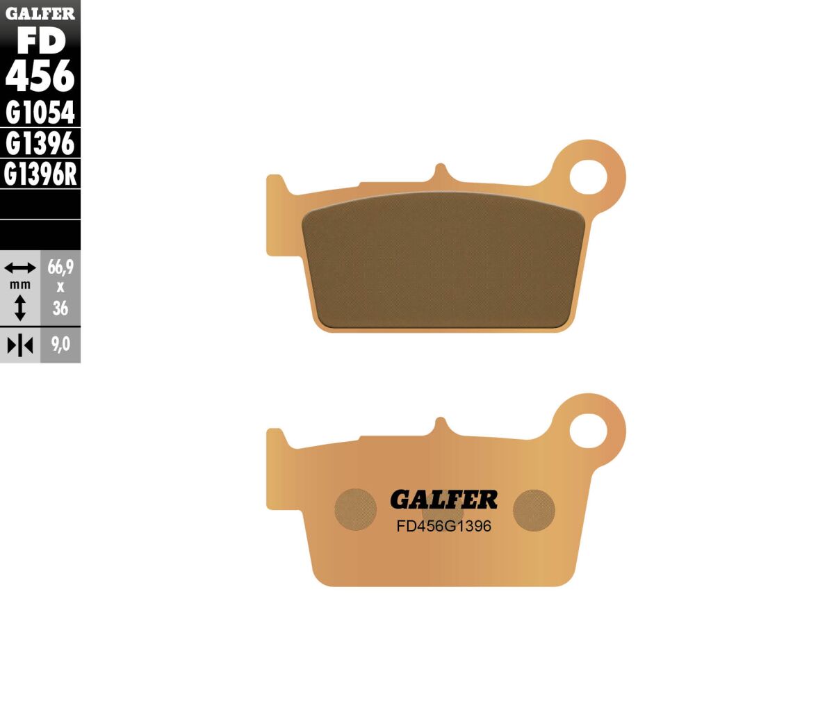 BRAKE PAD SINTERED OFF ROAD