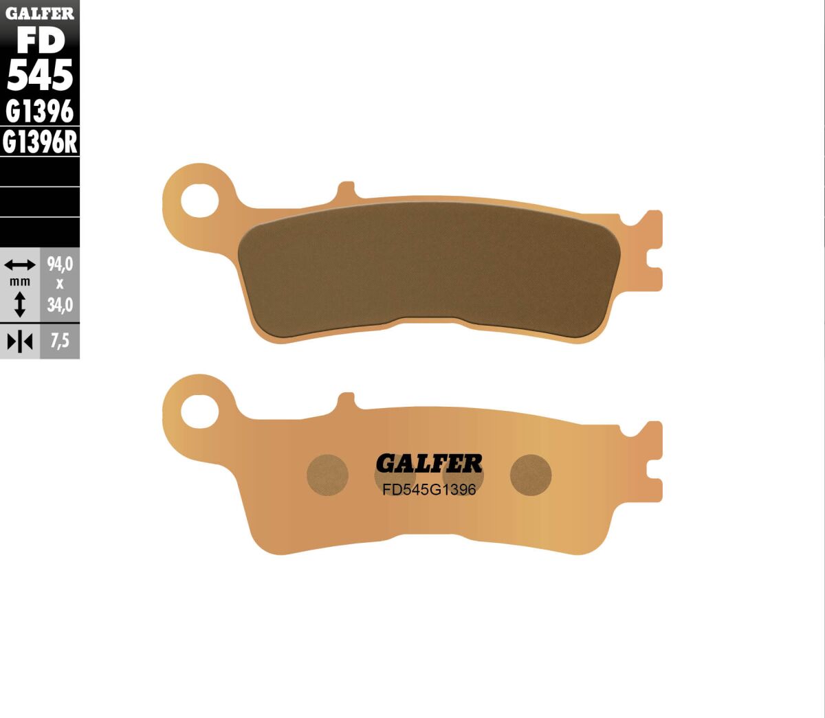 BRAKE PAD SINTERED OFF ROAD