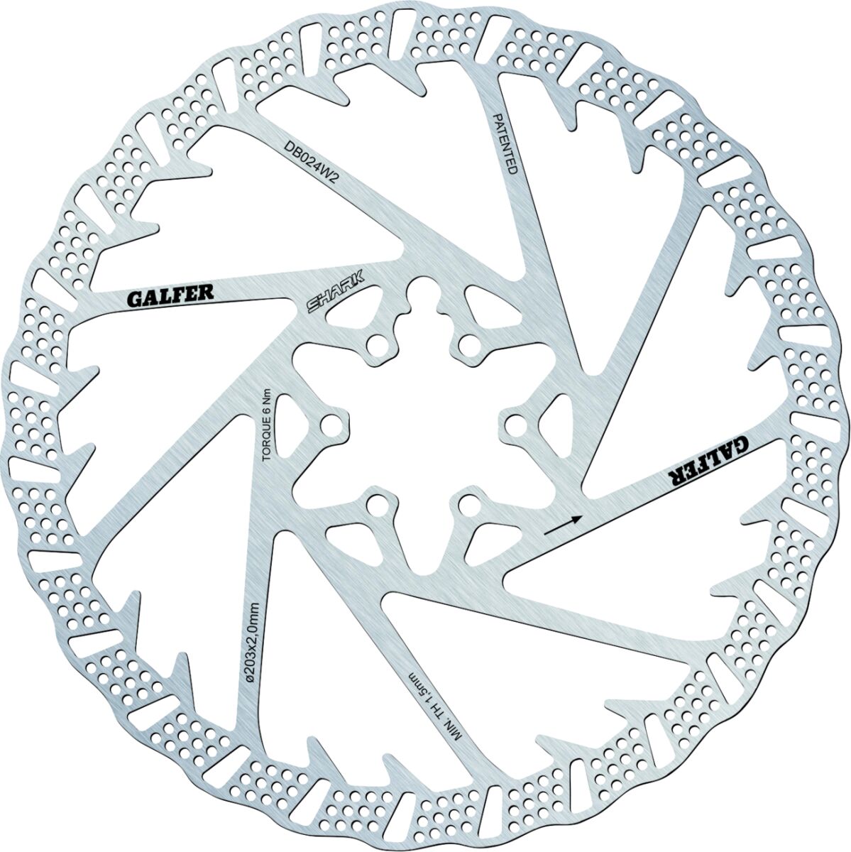 DISC SHARK 203X2.0MM
