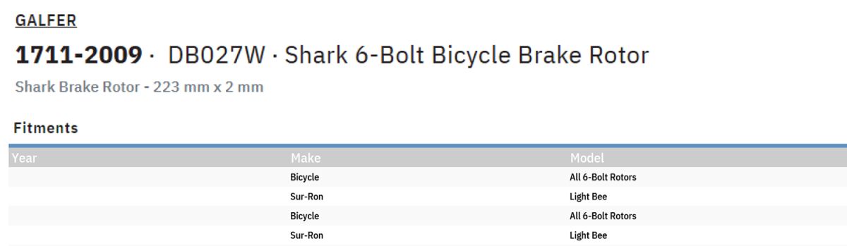 DISC SHARK 223X2.0MM