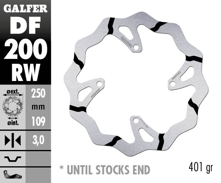 BRAKE DISC WAVE FIXED GROOVED