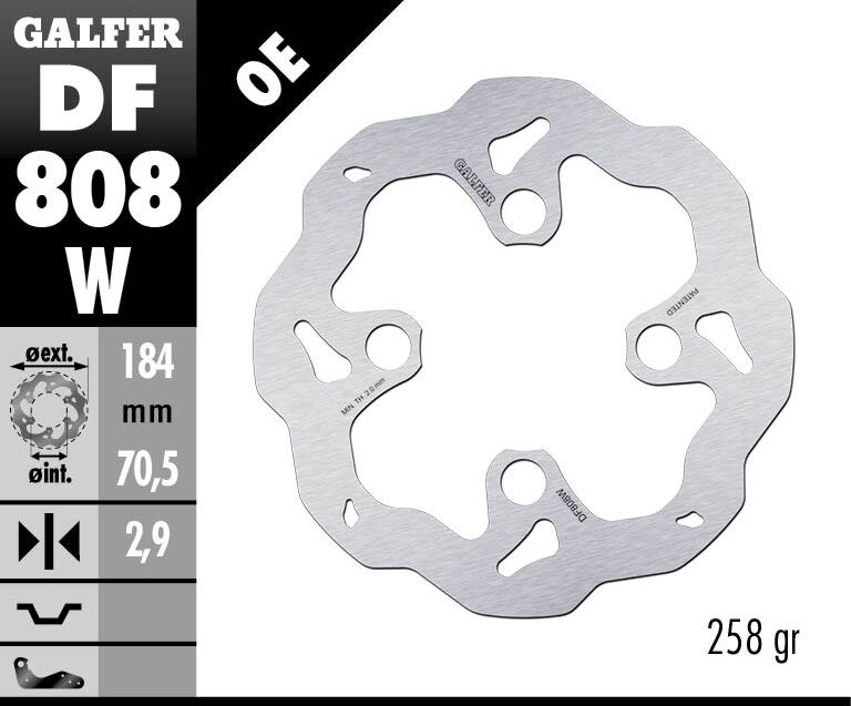 BRAKE DISC WAVE FIXED