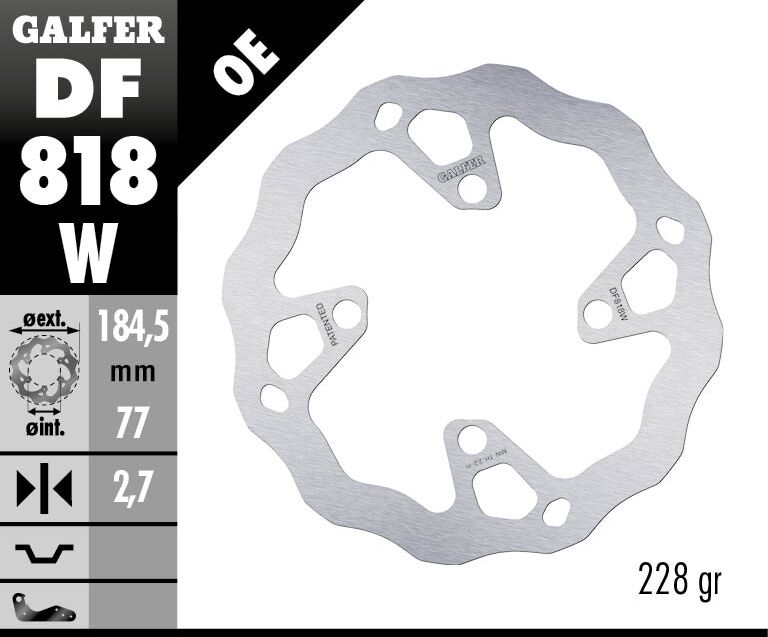 BRAKE DISC WAVE FIXED