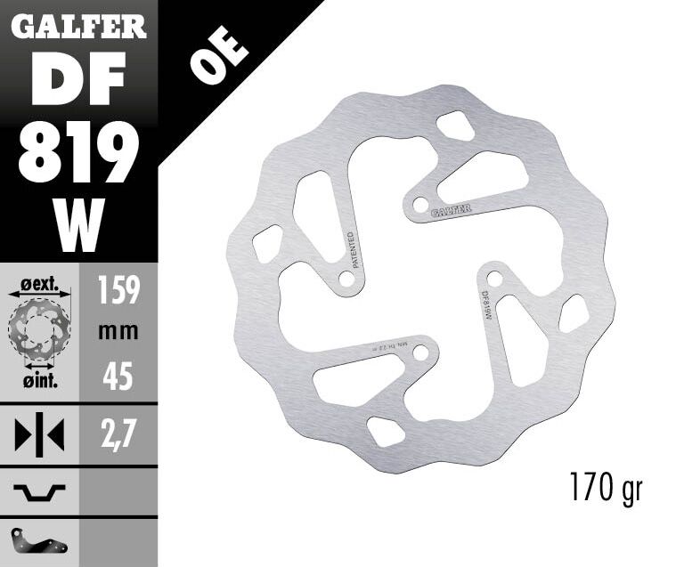BRAKE DISC WAVE FIXED