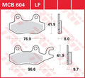 BRAKE PAD TRW MCB604