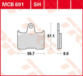 BRAKE PAD TRW MCB691