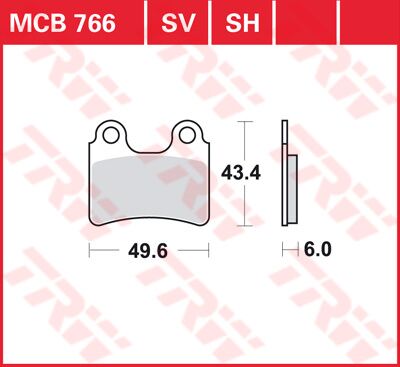 BRAKE PAD TRW MCB766