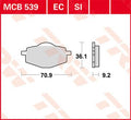 BRAKE PAD ORGANIC SCOOTER -125