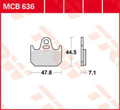 BRAKE PAD ORGANIC STREET