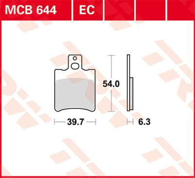 BRAKE PAD ORGANIC SCOOTER -125