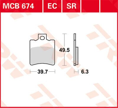 BRAKE PAD ORGANIC SCOOTER -125