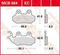 BRAKE PAD ORGANIC SCOOTER -125