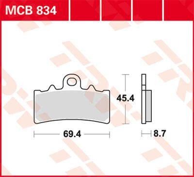 BRAKE PAD ORGANIC STREET