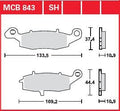 BRAKE PAD ORGANIC STREET