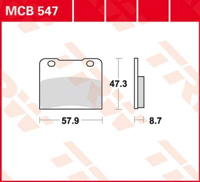 BRAKE PAD ORGANIC STREET
