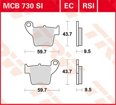 BRAKE PAD ORGANIC OFFROAD