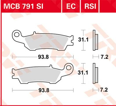 BRAKE PAD ORGANIC OFFROAD