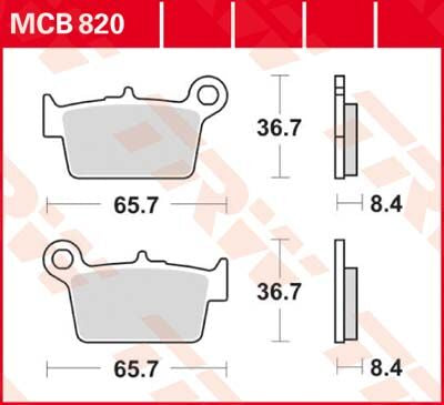 BRAKE PAD ORGANIC STREET