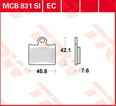 BRAKE PAD ORGANIC OFFROAD