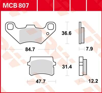 BRAKE PAD ORGANIC STREET