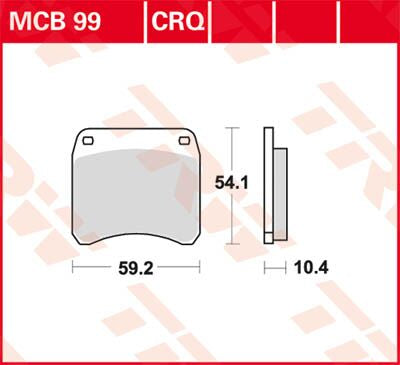 BRAKE PAD ORGANIC STREET