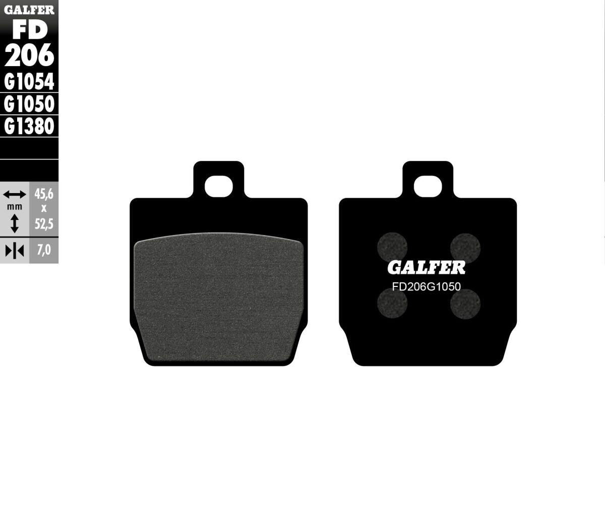 BRAKE PAD SEMI METAL SCOOTER