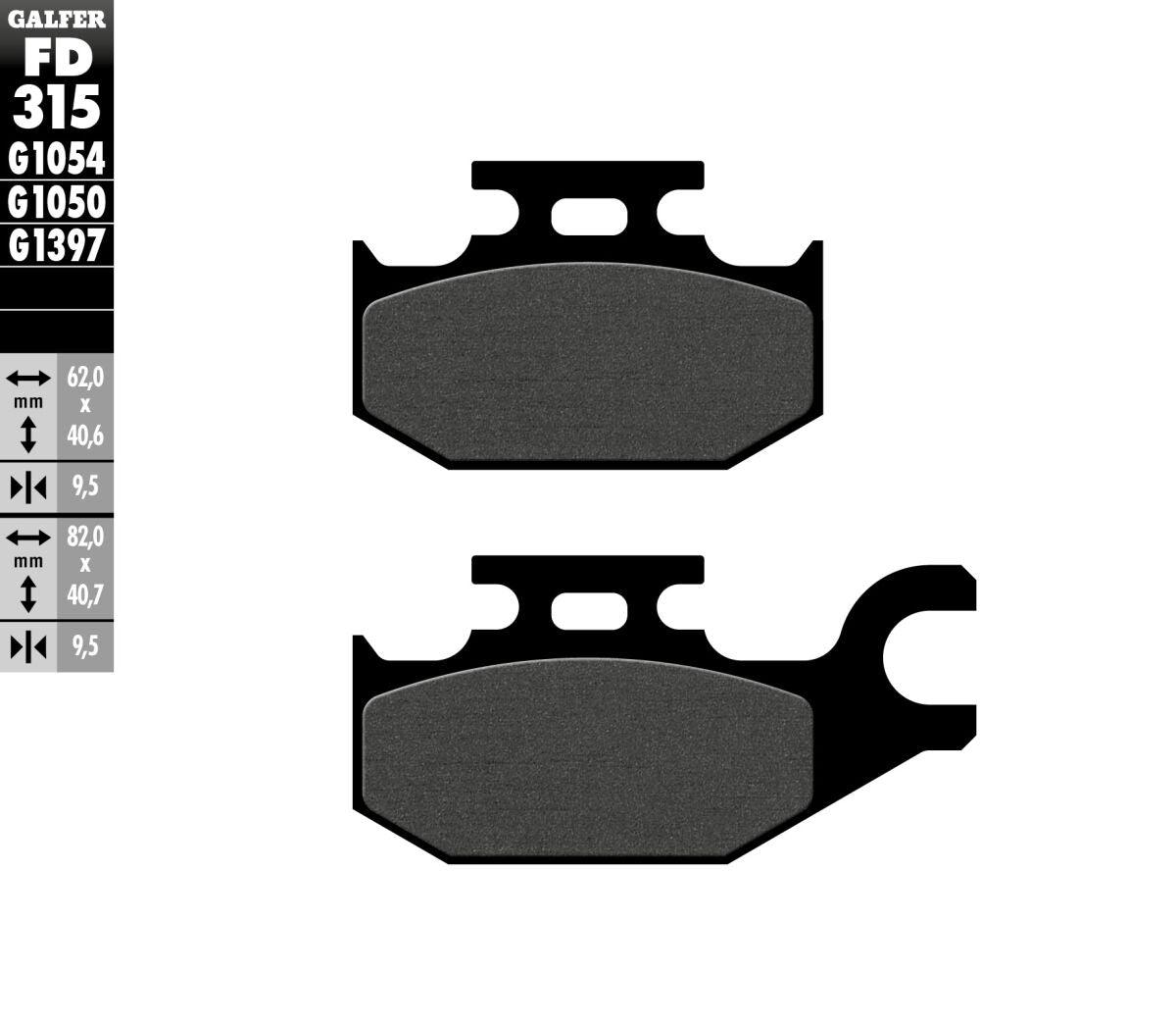 BRAKE PAD SEMI METAL