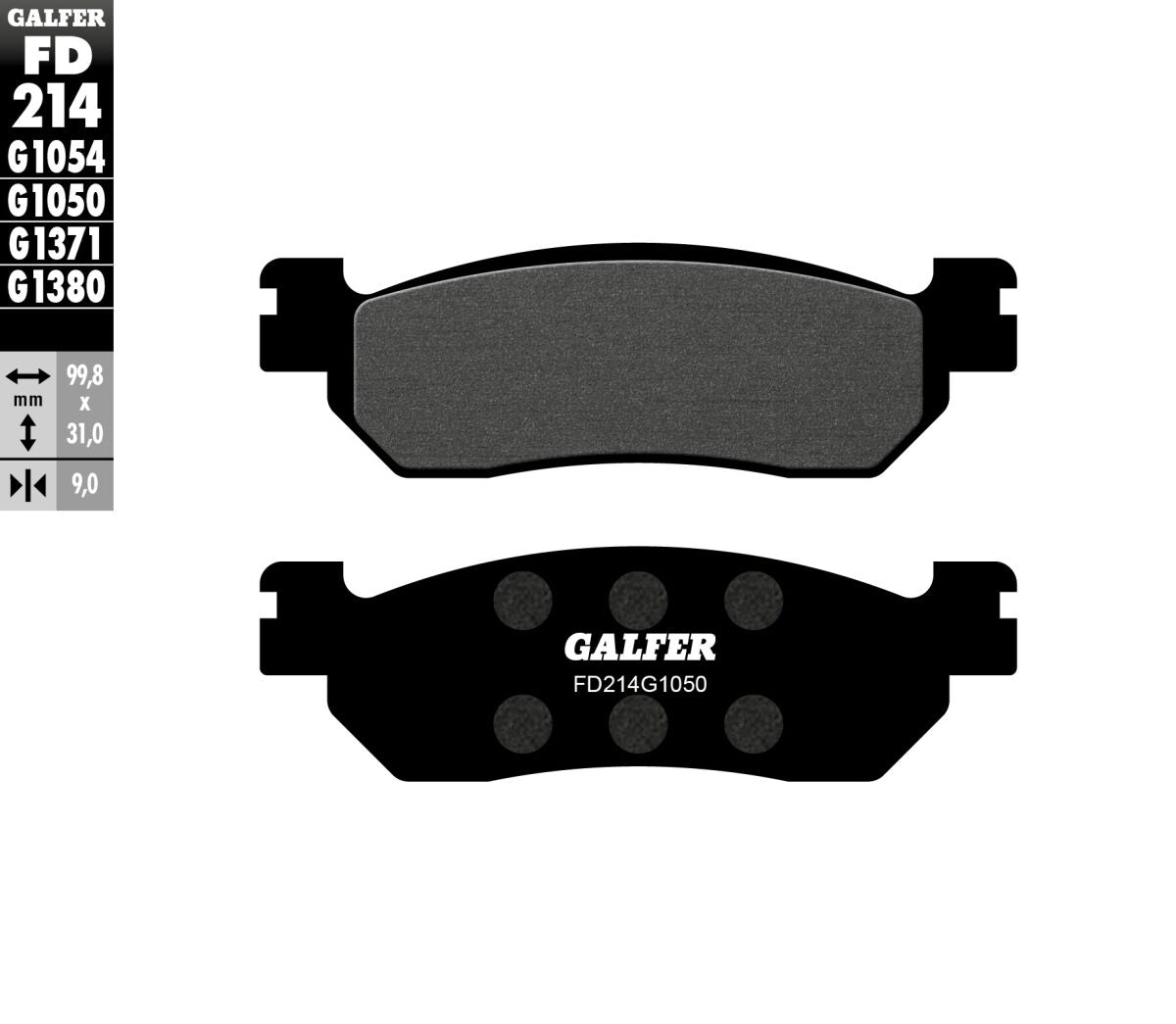 BRAKE PAD SEMI METAL SCOOTER