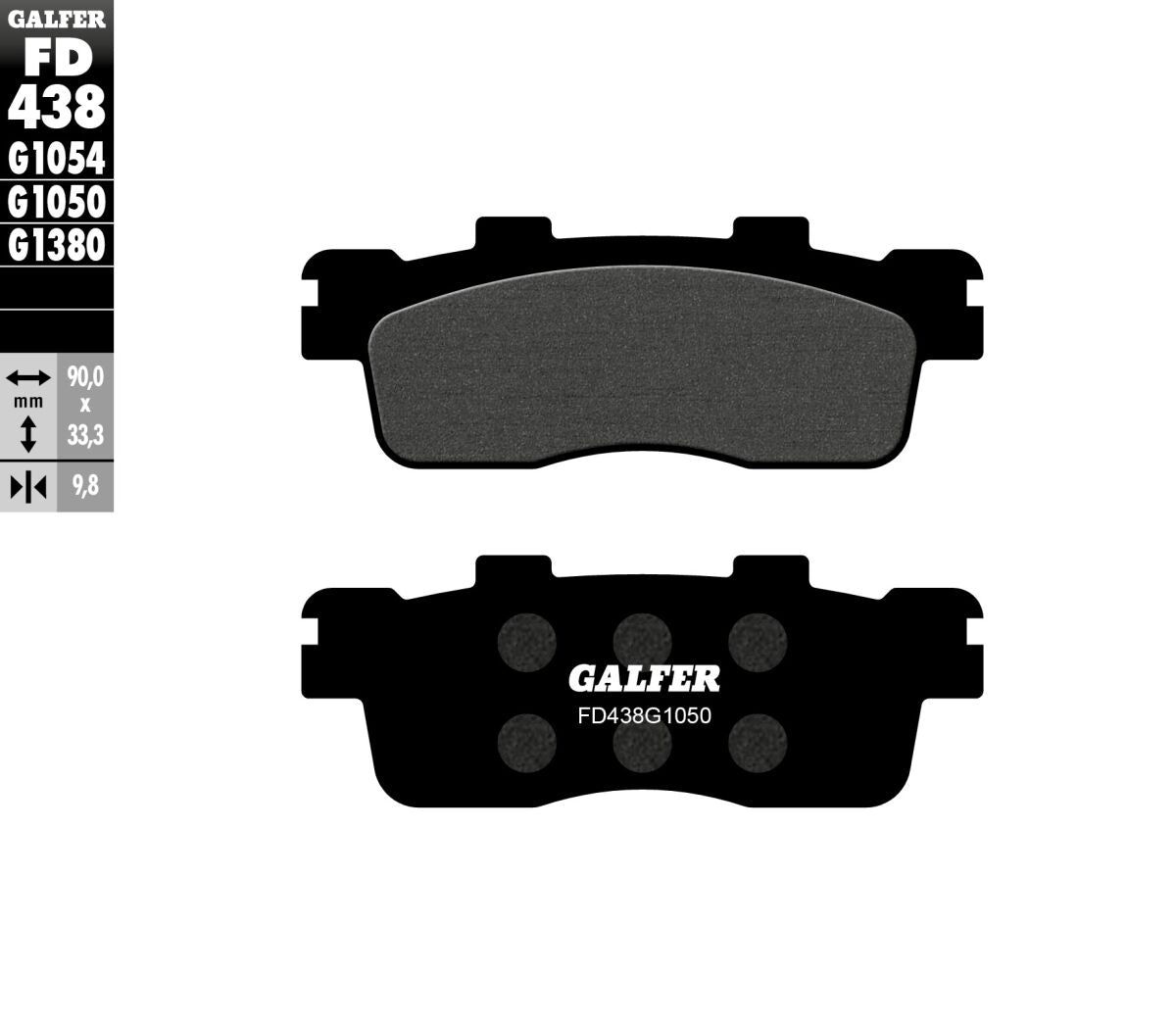 BRAKE PAD SEMI METAL SCOOTER