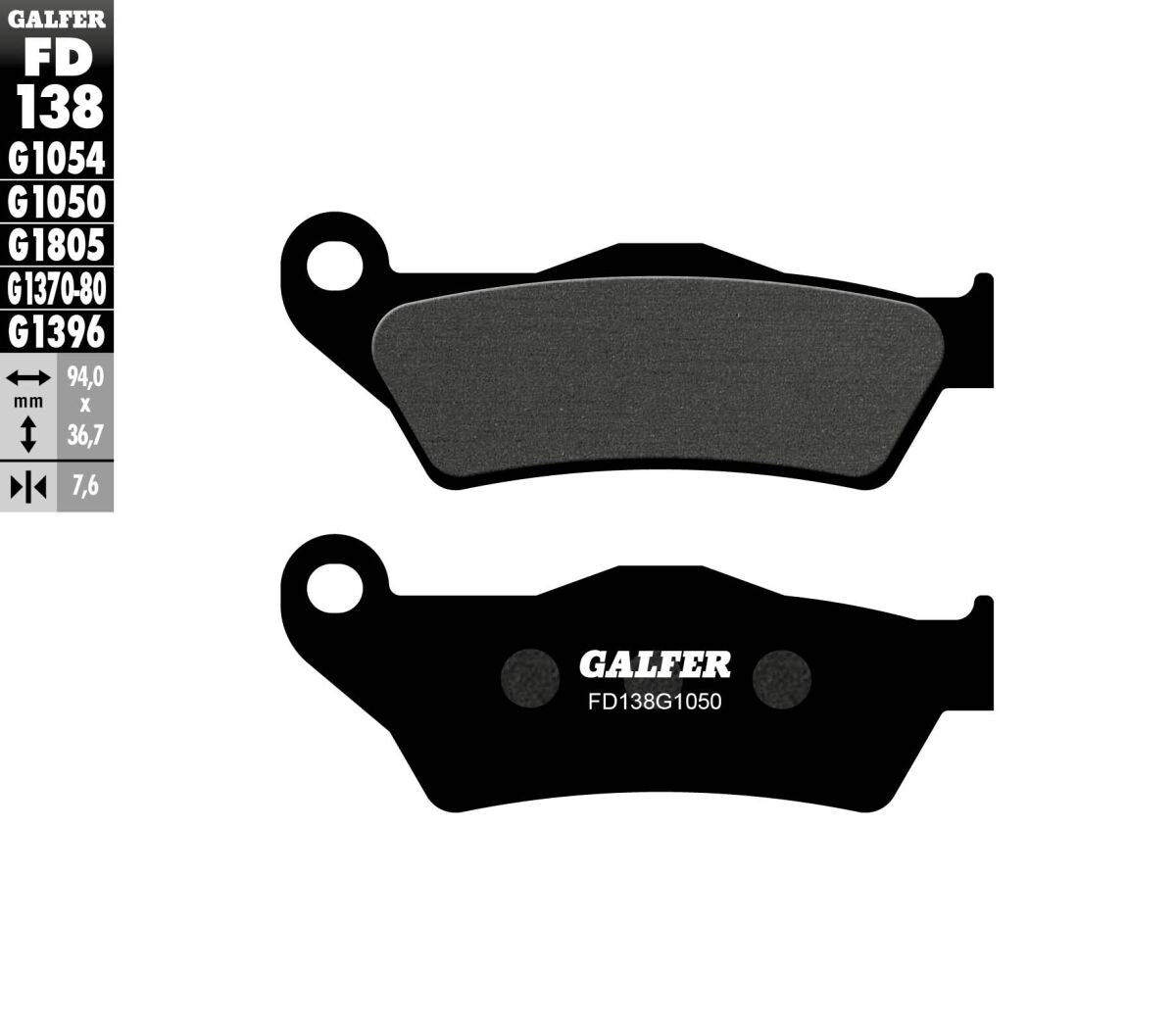 BRAKE PAD SEMI METAL SCOOTER