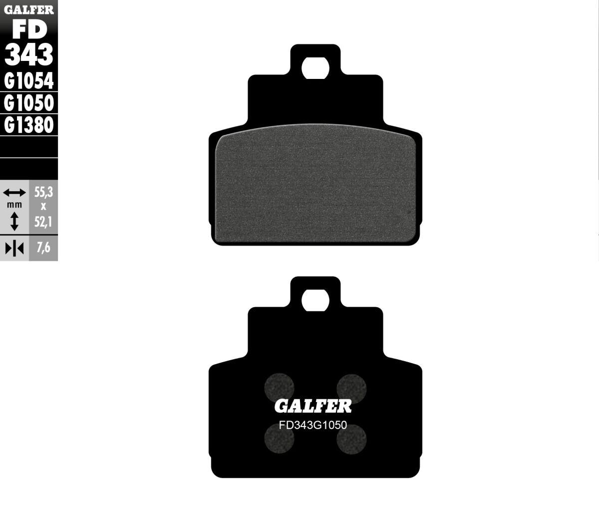 BRAKE PAD SEMI METAL SCOOTER