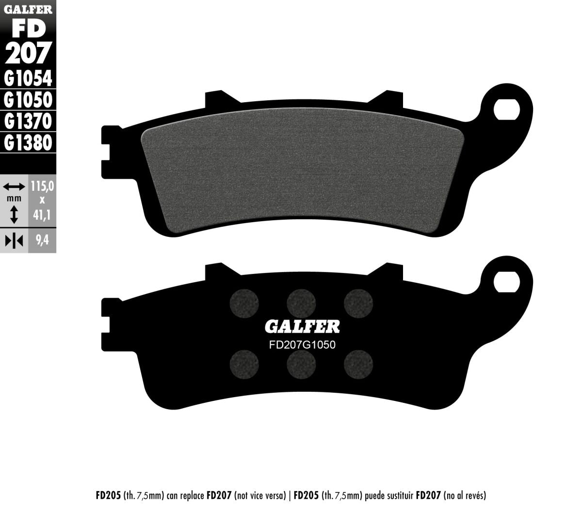 BRAKE PAD SEMI METAL SCOOTER