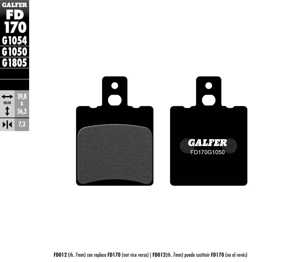 BRAKE PAD SEMI METAL SCOOTER