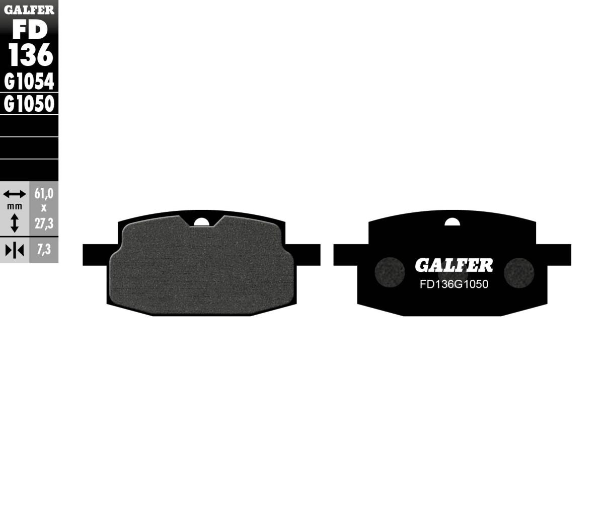 BRAKE PAD SEMI METAL SCOOTER