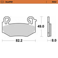 BRAKE PAD ROADPRO SINTER FRONT