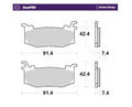BRAKE PAD CARBON RACING