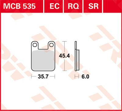 BRAKE PAD TRW MCB535RQ
