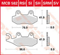 BRAKE PAD TRW MCB582SV