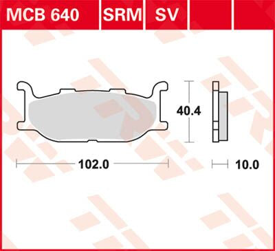 BRAKE PAD TRW MCB640SV