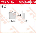 BRAKE PAD TRW MCB721CRQ