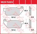 BRAKE PAD TRW MCB753SV