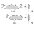 BRAKE PAD RACING GP