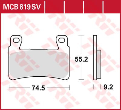 BRAKE PAD MCB819SV