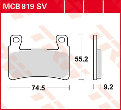 BRAKE PAD MCB819SV