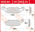 BRAKE PAD TRW MCB681SH