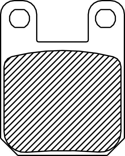 BRAKE PAD-DRAG SINTERD
